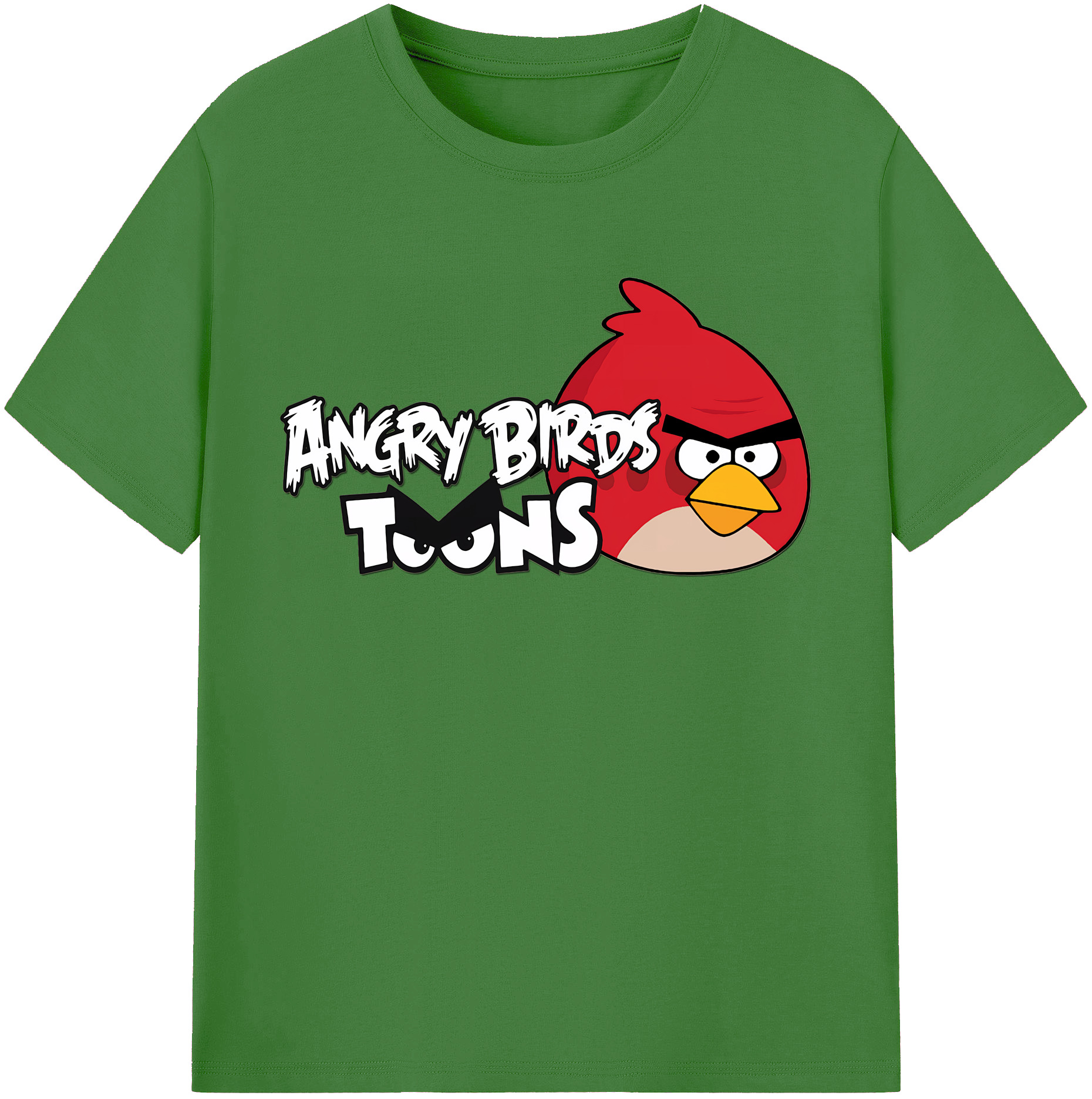 （画像用） Angry Birds アングリーバード レディースカジュアルプリントTシャツ（綿100％）